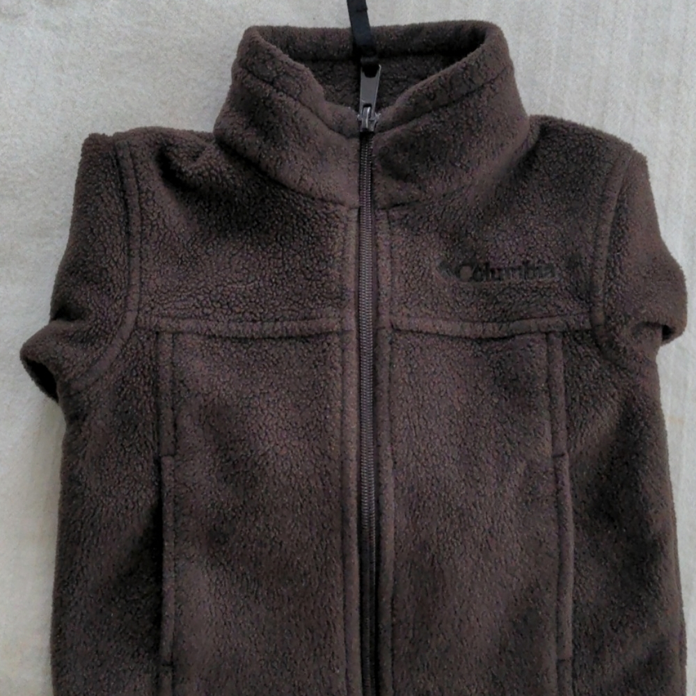 Brown columbia fleece zip jacket - Picture 3 of 3